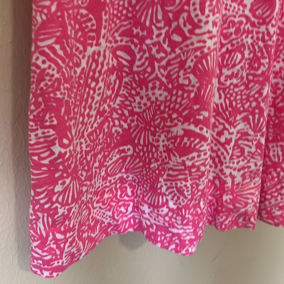 Lilly Pulitzer Cordon Hotty Pink Get Crackin Cotton Dress-Small NWOT - Picture 2 of 9